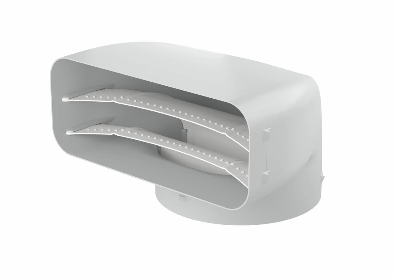 Compair Flow P-UR 150 mm Luchtkanaal Omkeerstuk – 90°