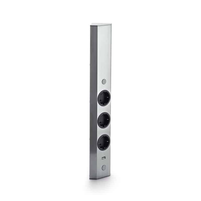 Mira hoek small USB A, roestvrij staal stopcontact - Afbeelding 2