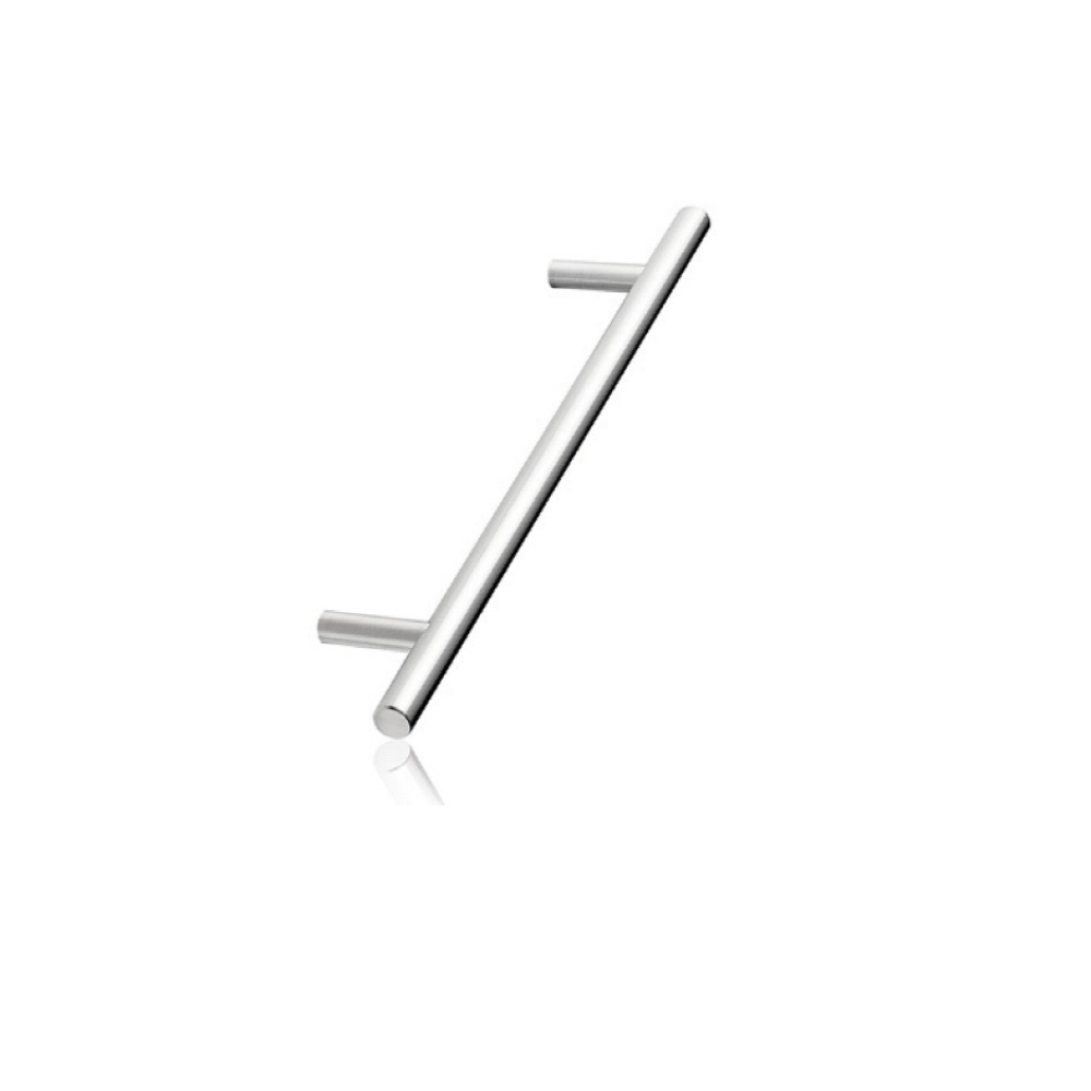 T-greep 12 mm zwart en inox