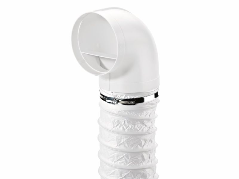 Compair Flow R-URX 150 mm omkeerstuk 90° – flexibele luchtkanaalbocht voor ventilatie