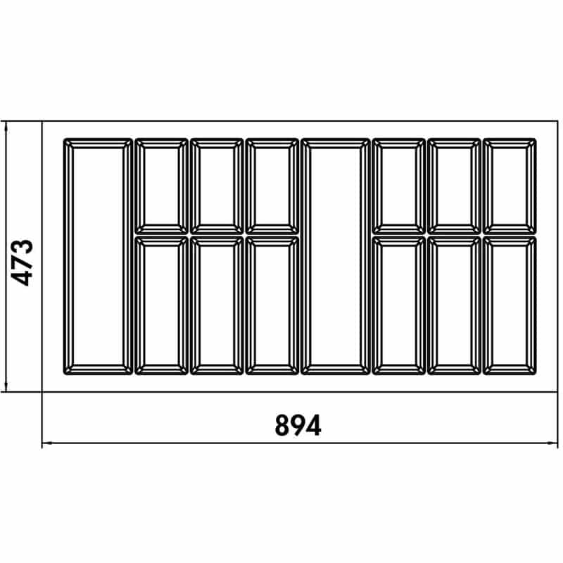 Bestekbak Adesso 1 – 100 cm - Afbeelding 2
