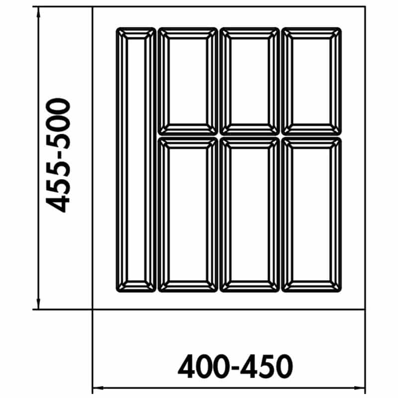 Bestekbak Adesso 2 – 50 cm breed - Afbeelding 2