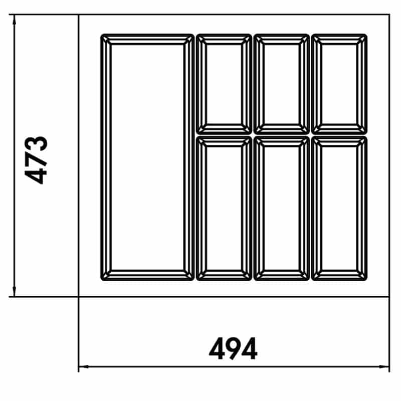 Bestekbak Adesso 1 – 60 cm - Afbeelding 2