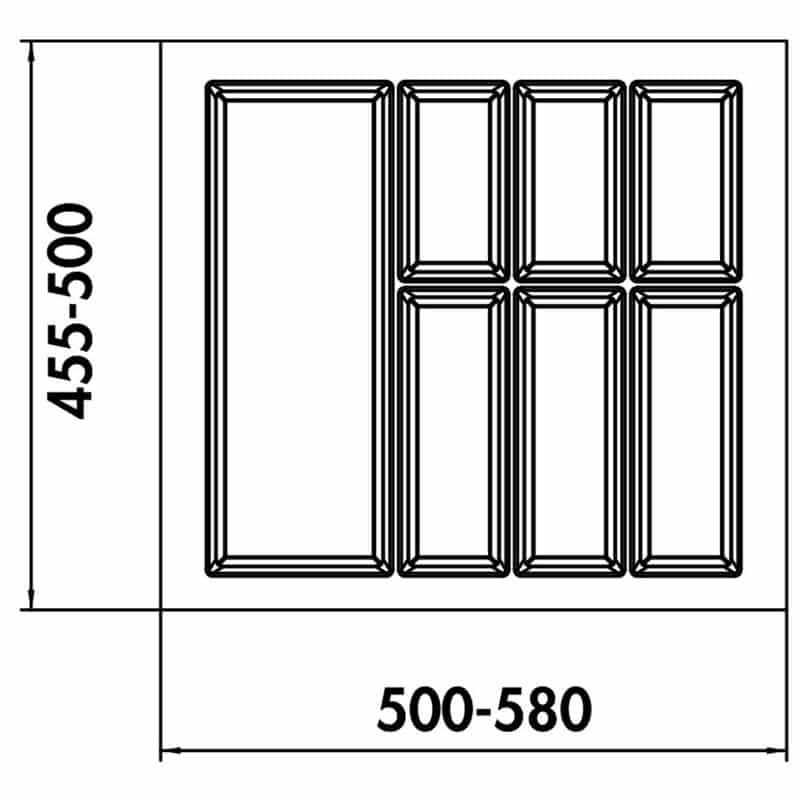 Bestekbak Adesso 2 – 60 cm - Afbeelding 2