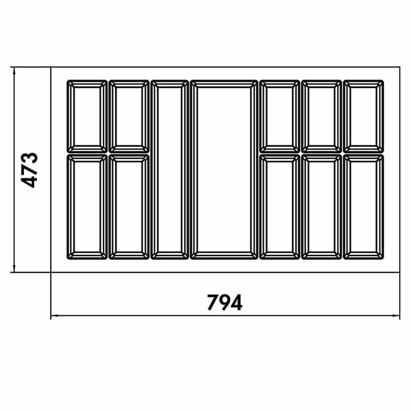 Bestekbak Adesso 1 – 90 cm - Afbeelding 2