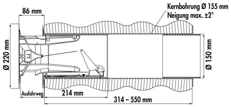 Flow Star GTS 150F muurdoorvoerunit - Afbeelding 4